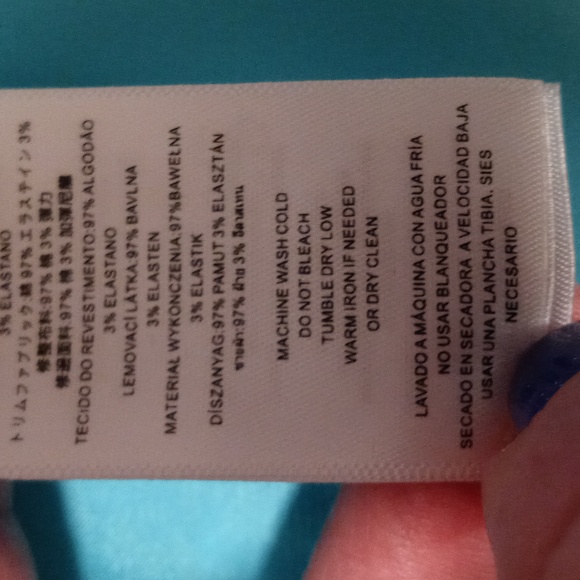 🌊Michael Kors🌊 - Turquoise/White Marble Lake Swirl Skirt - Picture 7 of 9